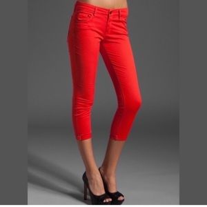 MOTHER Jeans The Looker Crop. Size 26. Color Bonfire.